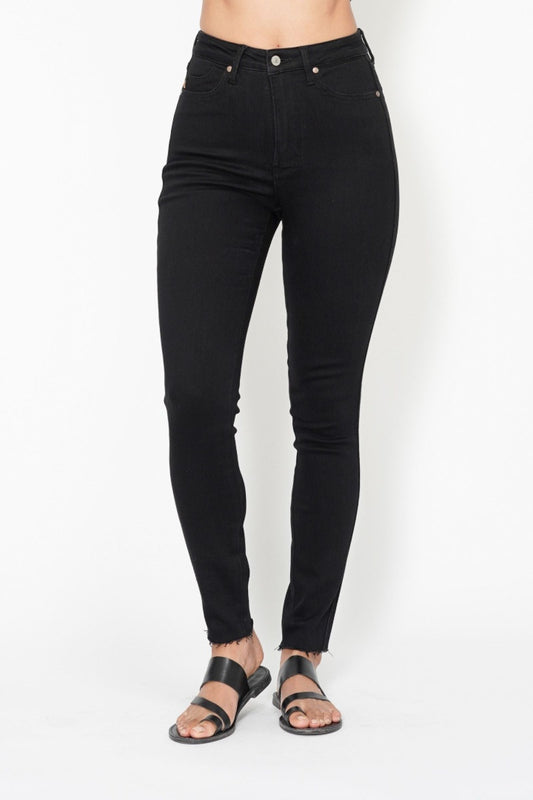 Nicole Tummy Control Skinny Jeans in Black