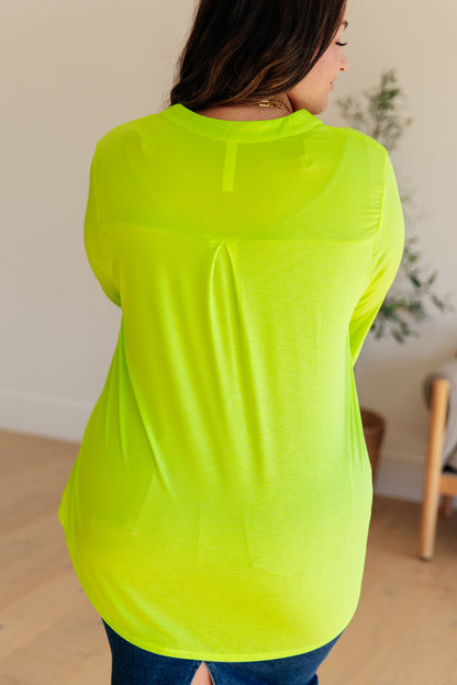 Lizzy Top in Neon Green