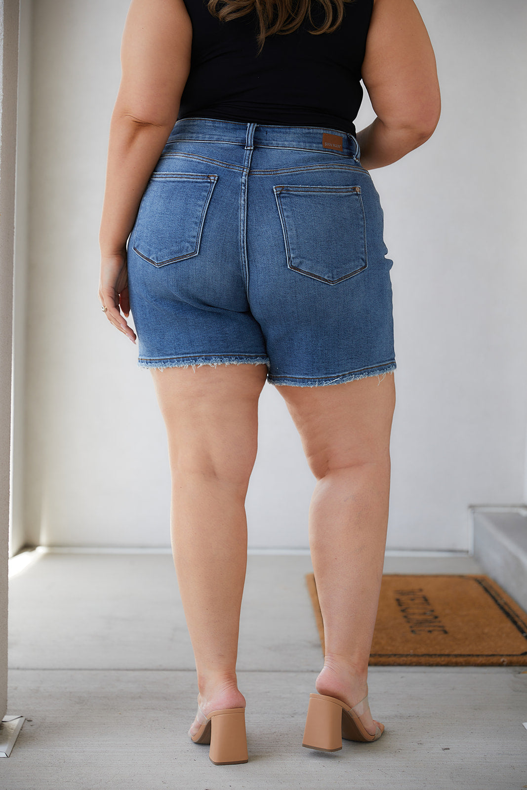 Rory High Rise Denim Shorts