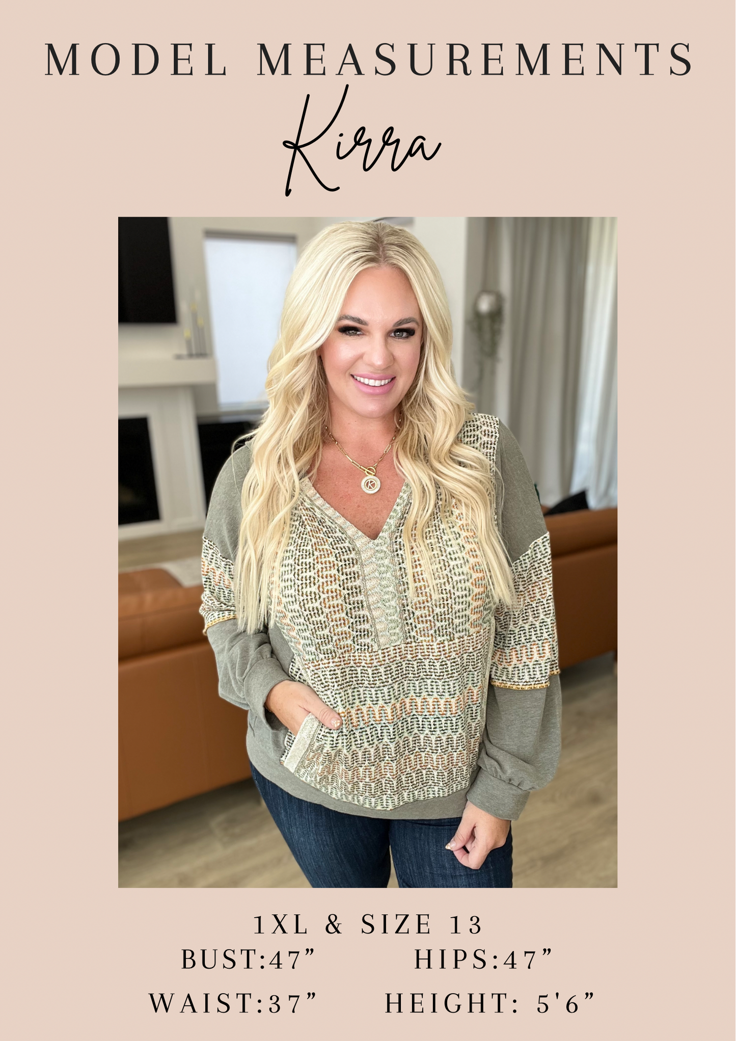 Melange Baby Waffle Long Sleeve Top in Kelly Green