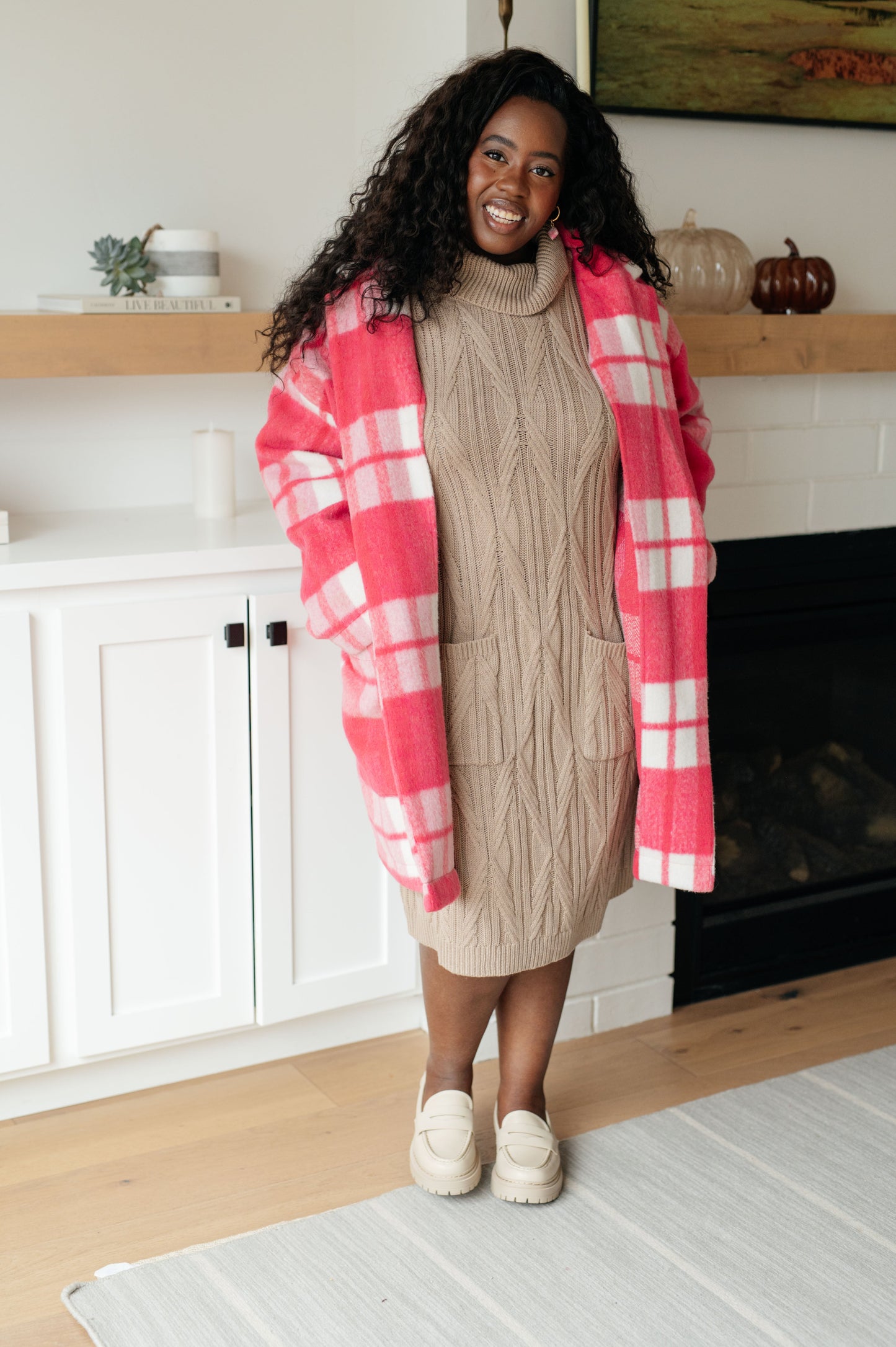 Bundled Beauty Turtleneck Sweater Dress