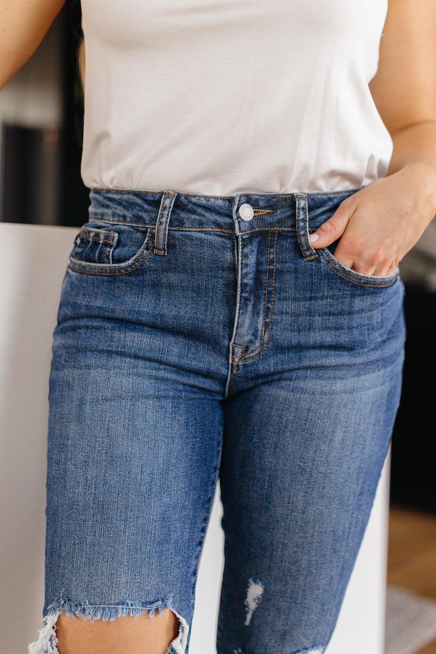 Destructive and Destroyed Medium Wash Jeans