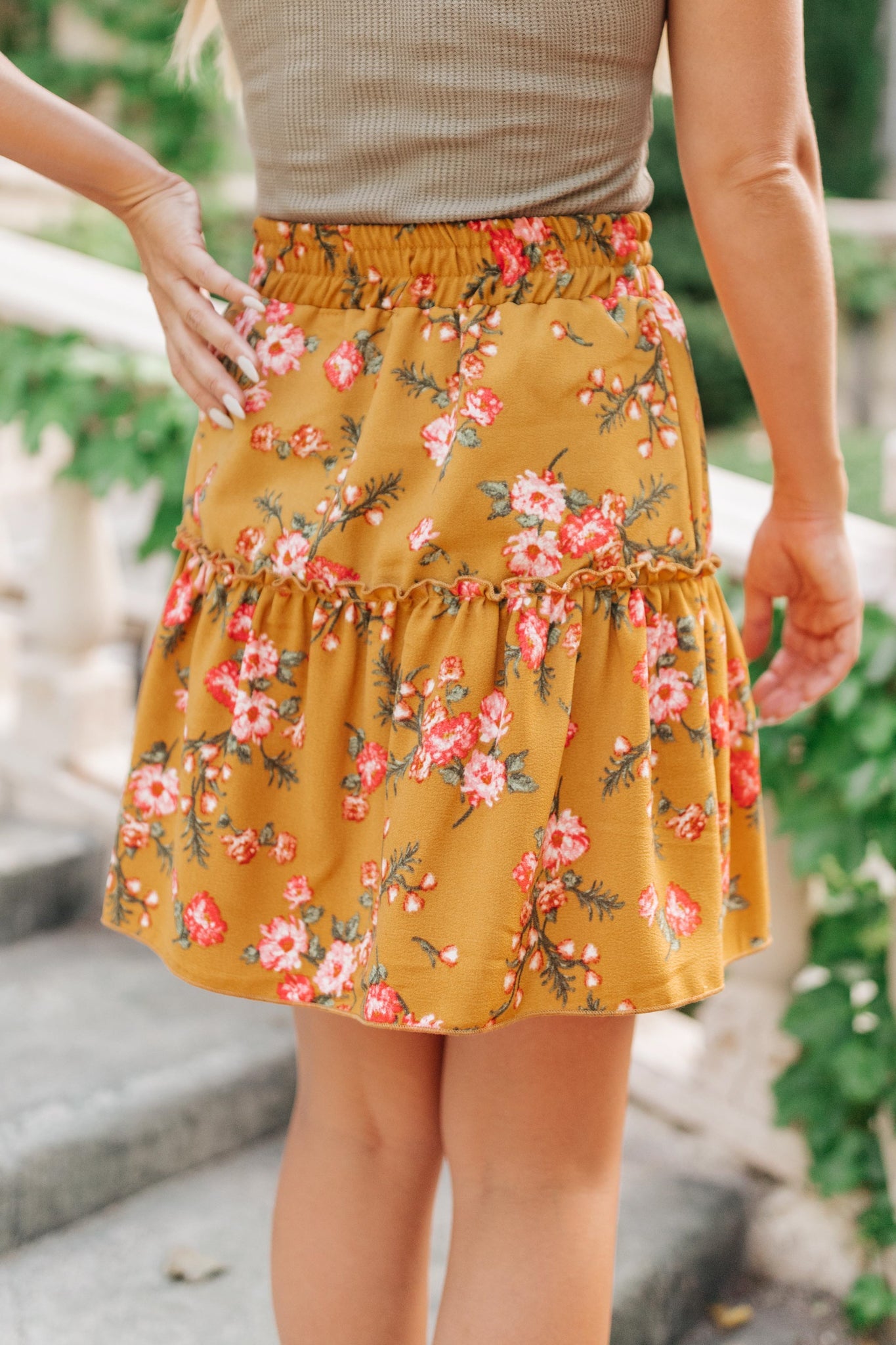 Golden Blooms Skirt