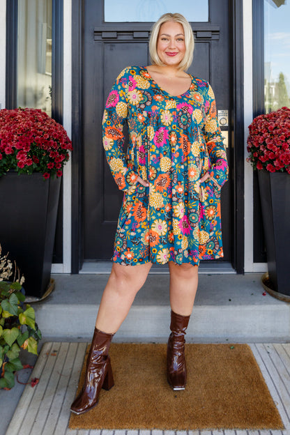 Love Me More Floral Midi Dress