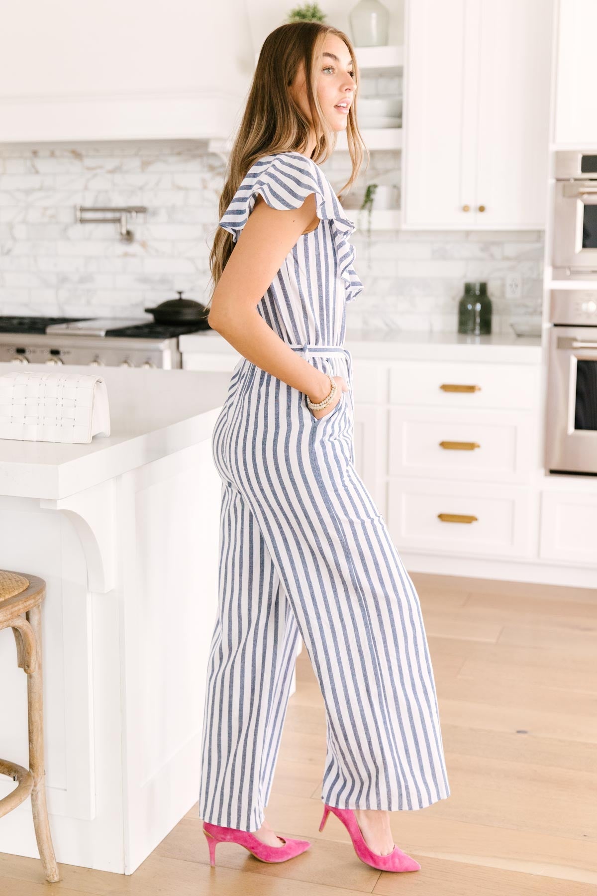 Nautical & Nice Striped Jumpsuit