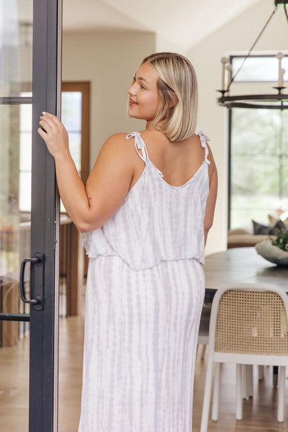 No More Grey Skies Maxi Dress