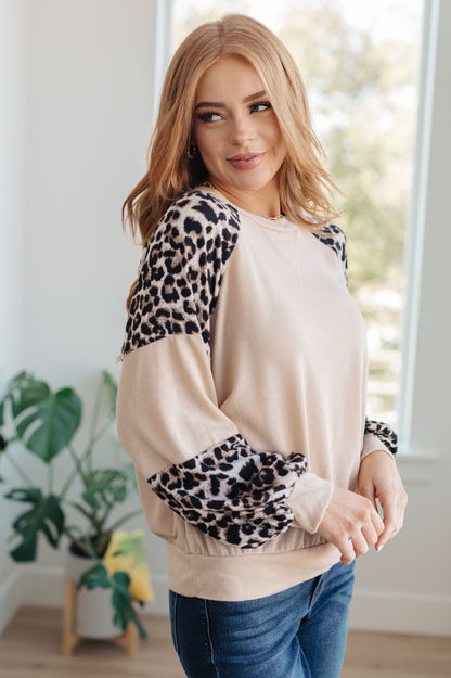 Sometime Safari Animal Print Top