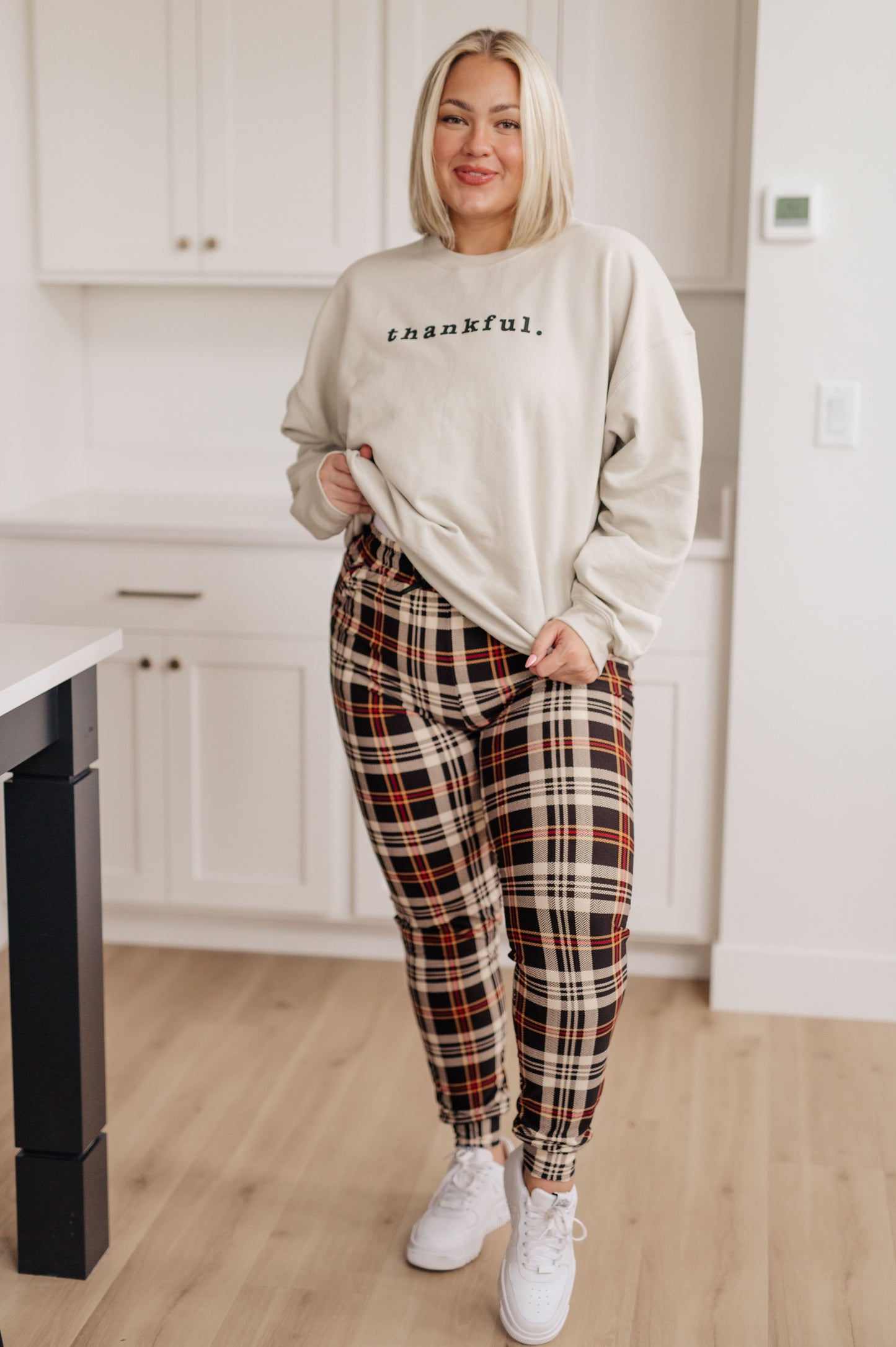 Your New Favorite Joggers in Autumn Plaid